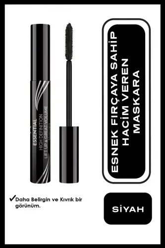 Essential High Definition & Lift Up & Great Volume Mascara Black - Volumizing Mascara - 8691190070601 - 1