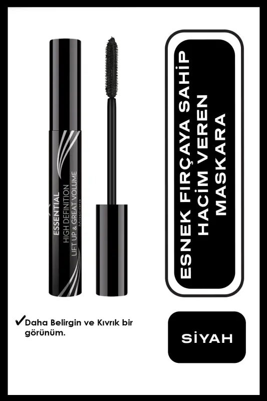 Essential High Definition & Lift Up & Great Volume Mascara Black - Volumizing Mascara - 8691190070601 - GOLDEN ROSE