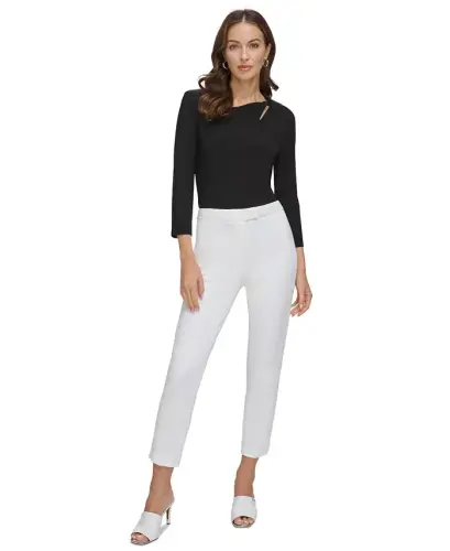 Essential Slim Leg Ankle Pants - 4