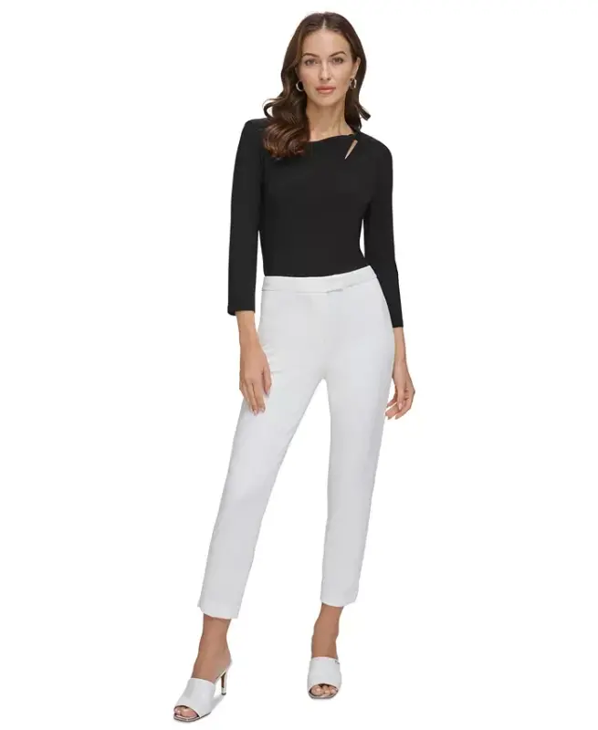 Essential Slim Leg Ankle Pants - 4