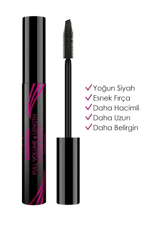 Essential To'liq Hajm va Uzunlik Tushi - Qizg'ish Qora - Hajm Beruvchi Tush - 8691190070595 - GOLDEN ROSE