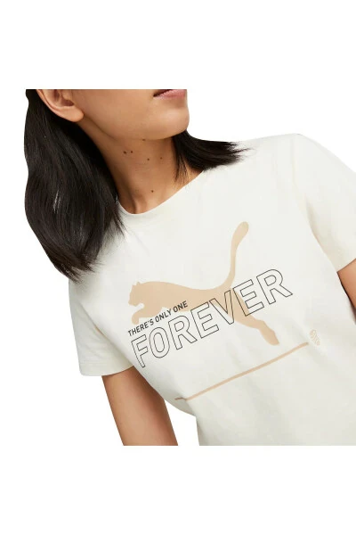 Essential Women's Beige Everyday Style T-shirt 67330199 - 3