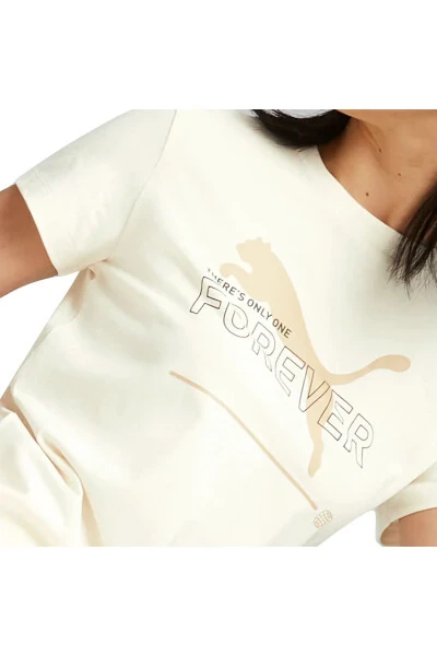 Essential Women's Beige Everyday Style T-shirt 67330199 - 4