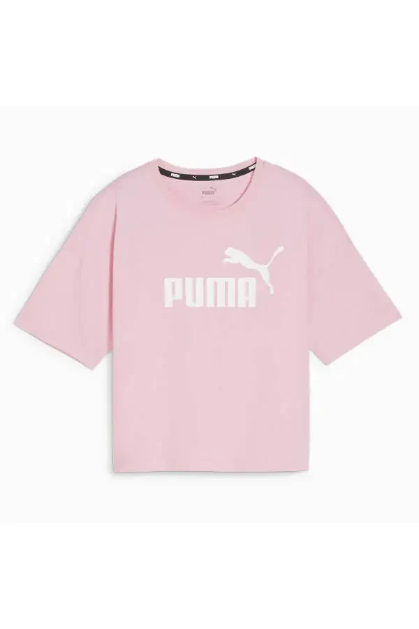 Essentials Ayollar uchun Pushti Har kuni kiyiladigan Uslubli Futbolka - 1