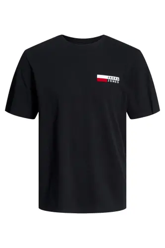 Essentials Cotton Slim Fit Crew Neck T Shirt Men's T SHIRT 12233999-BLACK - 6