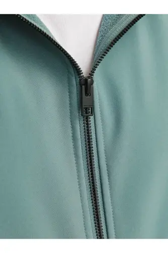 Essentials Jjebasıic Suya Dayanıklı Kapüşonlu Regular Fit Ceket Erkek CEKET 12236300-Mavi - JACK & JONES (1)