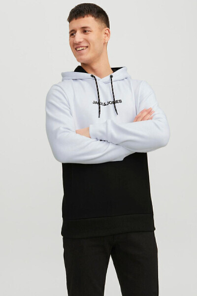Essentials Jjereid Color Block Hoodie Men SWEAT 12233959 - JACK & JONES