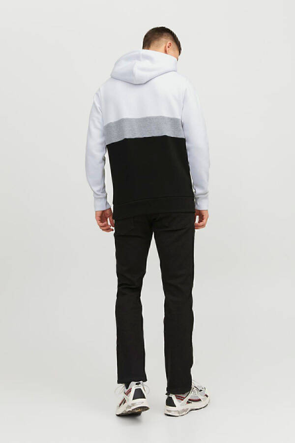 Essentials Jjereid Renk Bloklu Kapüşonlu Sweat Erkek SWEAT 12233959-BEYAZ - 2