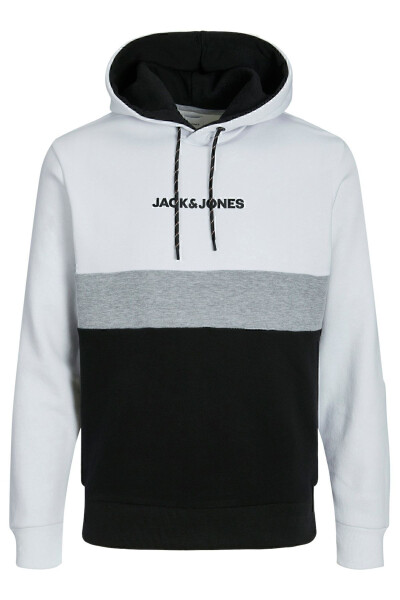 Essentials Jjereid Renk Bloklu Kapüşonlu Sweat Erkek SWEAT 12233959-BEYAZ - 6