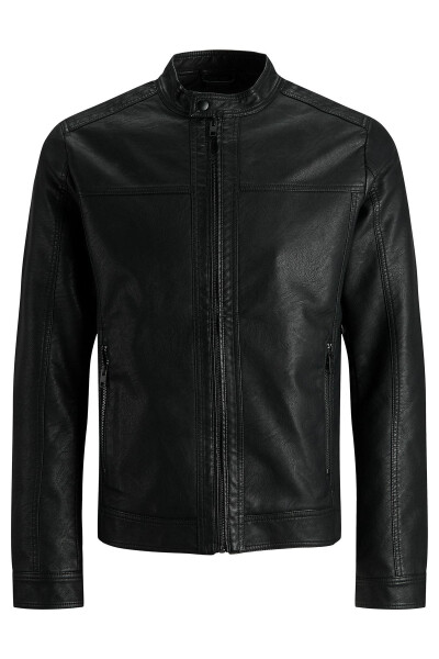 Essentials Jjewarner Men's Faux Leather Jacket - 7