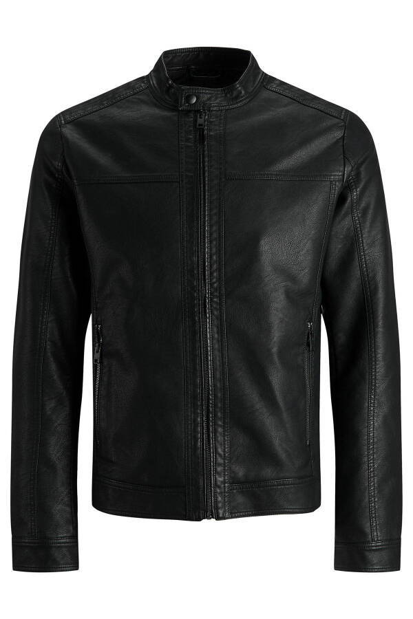 Essentials Jjewarner Men's Faux Leather Jacket - 7