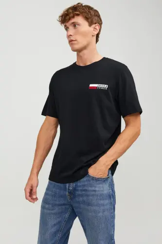 Essentials Pamuklu Slim Fit Bisiklet Yaka T Shirt Erkek T SHIRT 12233999-SİYAH 