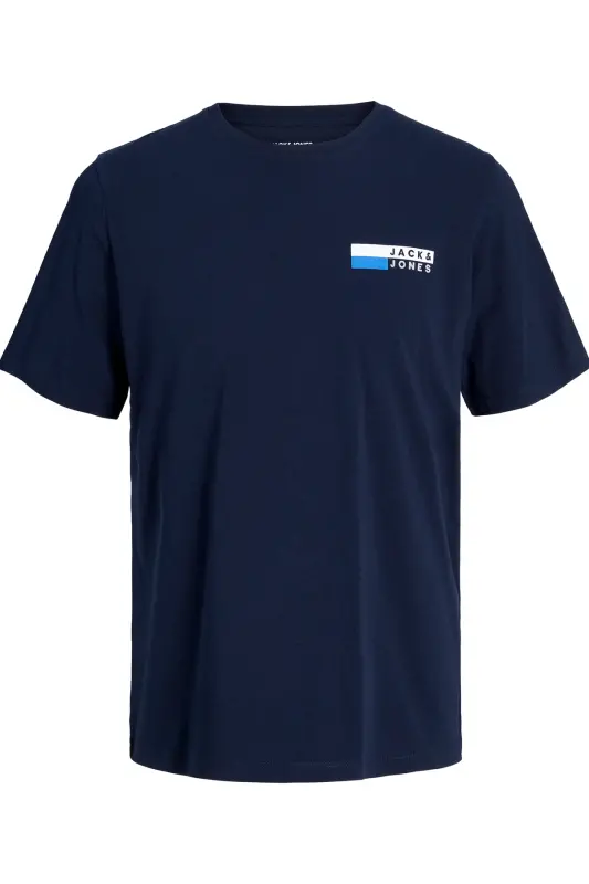 Essentials Paxtali Slim Fit Velosiped Yoqali T-ko'ylak Erkaklar T-SHIRT 12233999-LACIVERT - 6