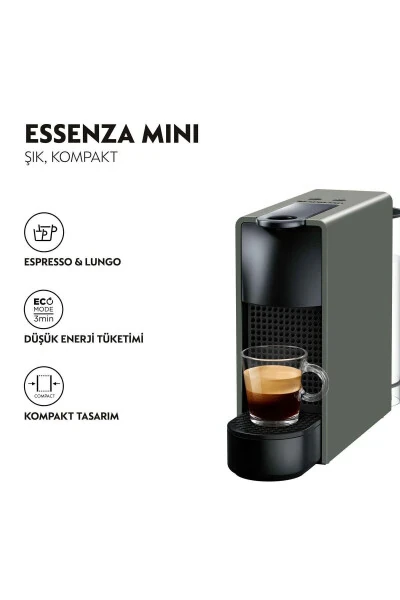 Essenza Mini C30 Kofe Mashinasi, Kulrang - NESPRESSO (1)