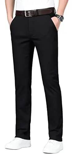 ESSYSHE Men’s Slim Fit Chino Pants Stretch Casual Khaki Pants for Men - 1