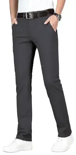 ESSYSHE Men’s Slim Fit Chino Pants Stretch Casual Khaki Pants for Men 