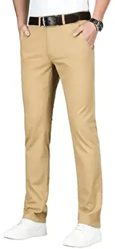 ESSYSHE Men’s Slim Fit Chino Pants Stretch Casual Khaki Pants for Men - 3