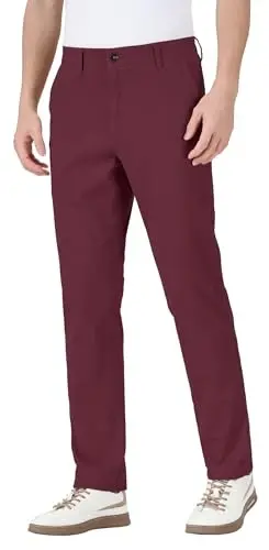 ESSYSHE Men’s Chinos Pants Casual Khaki Slim Fit Pants Stretch Tapered Slacks - 1