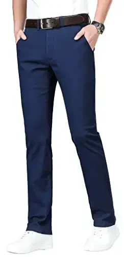 ESSYSHE Men’s Slim Fit Chino Shimlar Erkaklar uchun Stretch Casual Xaki Shimlar - 3