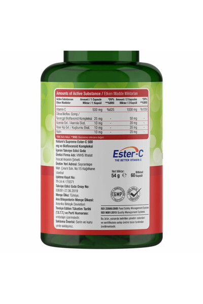 Ester-C 500 Mg C Vitamini 60 Kapsula - 3