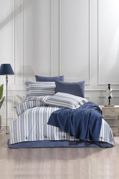 ESTIVO Indigo Double Bed 4 Piece Pike Set - 1