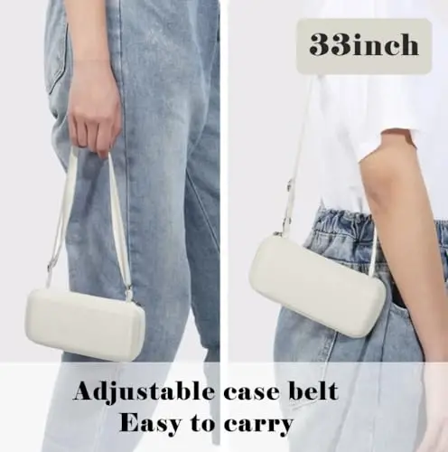 ESUFEIR Mini Travel Sun Umbrella for Purse With Case,Small Compact UV Umbrella Protection Sun,Lightweight Portable Parasol Windproof for Women Men Kids (White) - 4