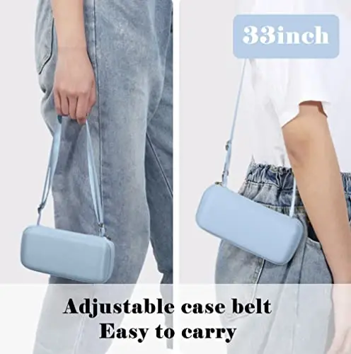 ESUFEIR Mini Travel Sun Umbrella for Purse With Case,Small Compact UV Umbrella Protection Sun,Lightweight Portable Parasol Windproof for Women Men Kids (syblue) - 4