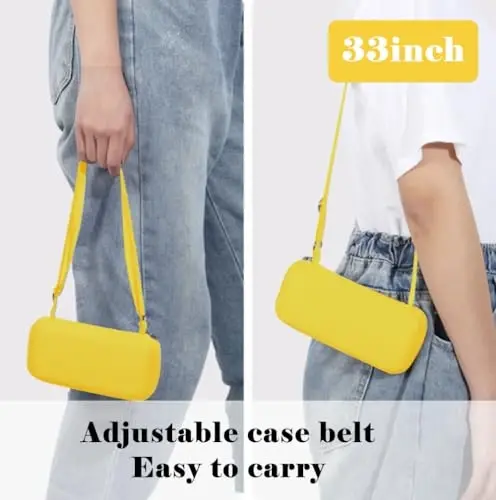 ESUFEIR Mini Travel Sun Umbrella for Purse With Case,Small Compact UV Umbrella Protection Sun,Lightweight Portable Parasol Windproof for Women Men Kids (Yellow) - 3