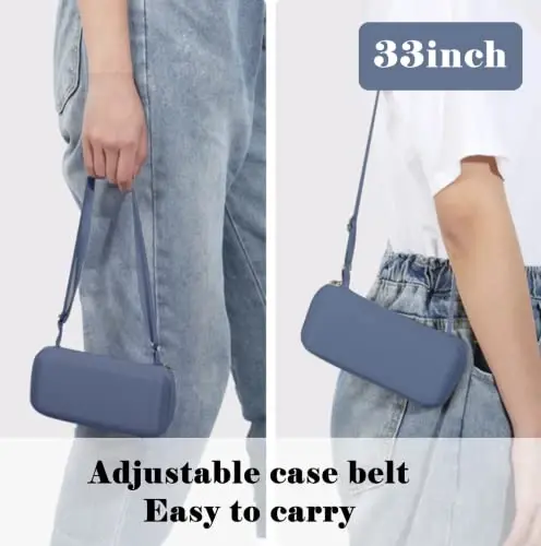 ESUFEIR Mini Travel Sun Umbrella for Purse With Case, Small Compact UV Umbrella Protection Sun, Lightweight Portable Parasol Windproof for Women Men Kids (Haze blue) - 4