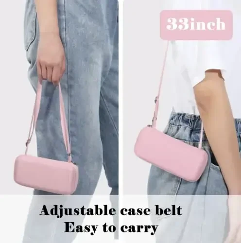 ESUFEIR Mini Travel Sun Umbrella for Purse With Case,Small Compact UV Umbrella Protection Sun,Lightweight Portable Parasol Windproof for Women Men Kids (Pink) - 4