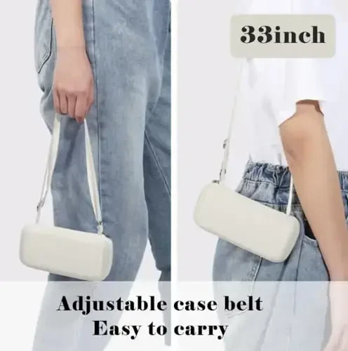 ESUFEIR Mini Travel Sun Umbrella for Purse With Case,Small Compact UV Umbrella Protection Sun,Lightweight Portable Parasol Windproof for Women Men Kids (White) - 4