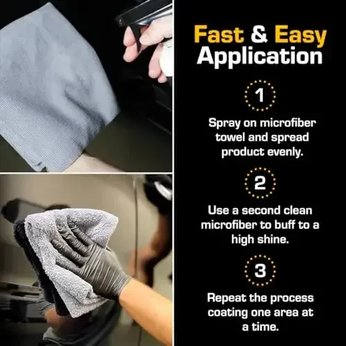 Ethos Ceramic Speed Wax - Avtomobillar uchun seramika qoplamasi - Seramika qoplamali avtomobil mumi spreyi - Seramika avtomobil mumi jilosi Reaktiv Sio2 kopolimerlari bilan ishlab chiqilgan hidrofobik yuqori qatlam jilosi - 7