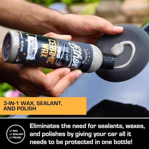 Ethos Ceramic Wax - Aerospace Coating Protection | Ceramic Polish and Top Ceramic Coat | Ceramic Car Coating | Slick, Hydrophobic Finish - 17