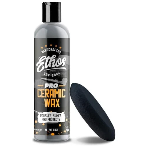 Ethos Ceramic Wax - Aerospace Coating Protection | Ceramic Polish and Top Ceramic Coat | Ceramic Car Coating | Slick, Hydrophobic Finish - Ethos Handcrafted Car Care