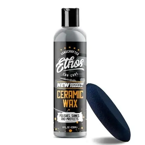 Ethos Ceramic Wax - Aerospace Coating Protection | Ceramic Polish and Top Ceramic Coat | Ceramic Car Coating | Slick, Hydrophobic Finish - 5