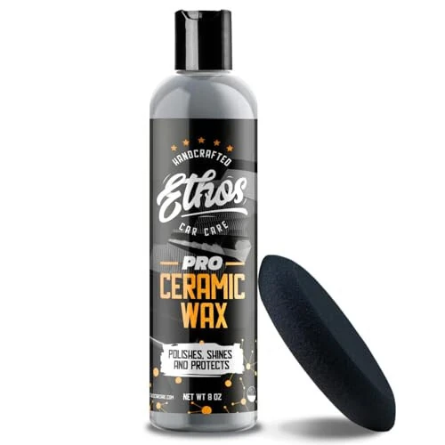 Ethos Ceramic Wax - Aerospace Coating Protection | Ceramic Polish and Top Ceramic Coat | Ceramic Car Coating | Slick, Hydrophobic Finish - 8