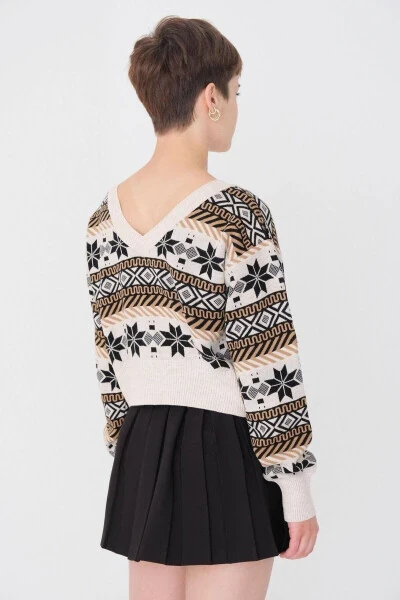 Этнический свитер с узором K3145-c3 - 5