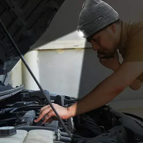 Etsfmoa Unisex Erkaklar Dad Ota USB qayta zaryadlanuvchi kepkalar uchun yorug'lik sovg'alari bilan Beanie - 4