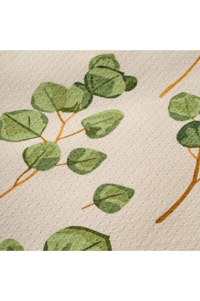 Eucalyptus Cotton Single Printed Duvet Cover Green (150x220 Cm) - 4