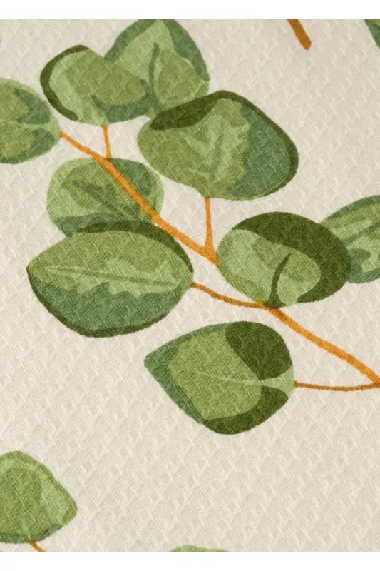 Eucalyptus Cotton Single Printed Duvet Cover Green (150x220 Cm) - 3