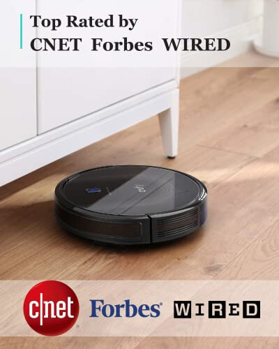 eufy Robot Vacuum 11S MAX, Juda yupqa, Kuchli suchish, Jimjit, O'zini o'zi zaryadlovchi robotli changyutgich, Qattiq pollarni to'liq yig'ilgan gilamlargacha tozalaydi, Qora - 2