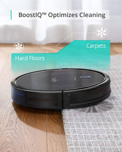 eufy Robot Vacuum 11S MAX, Juda yupqa, Kuchli suchish, Jimjit, O'zini o'zi zaryadlovchi robotli changyutgich, Qattiq pollarni to'liq yig'ilgan gilamlargacha tozalaydi, Qora - 4