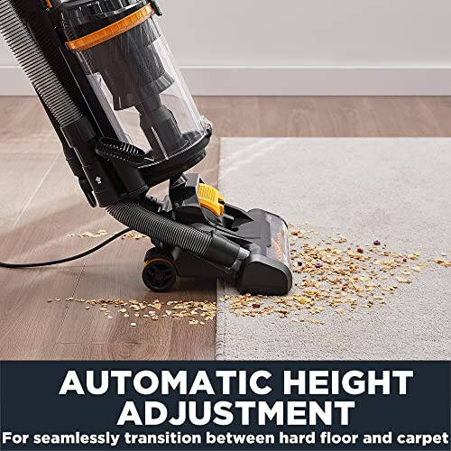 Eureka Powerful Carpet and Floor, Household Cleaner for Home Bagless Lightweight Upright Vacuum, MaxSwivel Pro NEU350 with Pet Tool, Yellow - 3