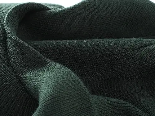 Home Prefer Men's Winter Beanie Hat with Brim Warm Double Knit Cuff Beanie Cap Watch Radar Hat - 6