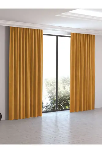 Home Daily Series Safran Rengi Ada Fon Perde-Safran - 11