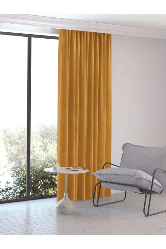 Home Daily Series Safran Rengi Ada Fon Perde-Safran - 13