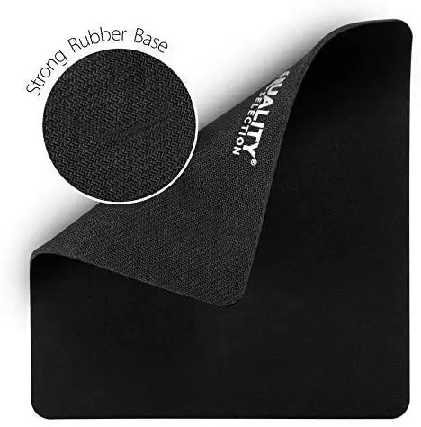 Quality Selection Comfortable Superb Mouse Pad for Home, Office & Gaming, Non-Slip Rubber Base Mousepad, Mouse Pads Compatible with Optical, Laser, Wired & Wireless Mouse for Computer & Laptop, Black - QUALITY SELECTION (1)