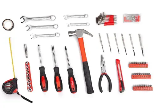 Home Repair Tool Kit, 146 Pieces Basic Home Repair Tool Set, General Mechanic Tool Set, General Household Tool Kit with Plastic Toolbox, Perfect for Homeowner, Office & College Repairs - 3