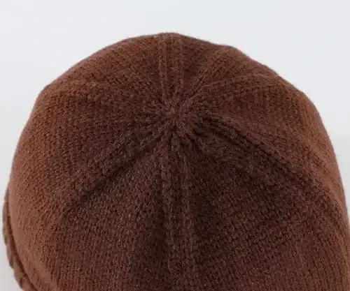 Home Prefer Mens Winter Hat Knit Earflap Hat Stocking Caps with Ears Beanie Hat - 6