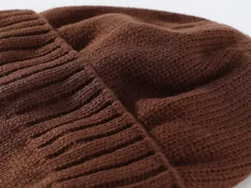 Home Prefer Mens Winter Hat Knit Earflap Hat Stocking Caps with Ears Beanie Hat - 5